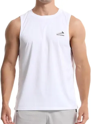 Men's Sleeveless Gym Shirts Quick-Drying Training Running Bodybuilding Athletic Tank Top