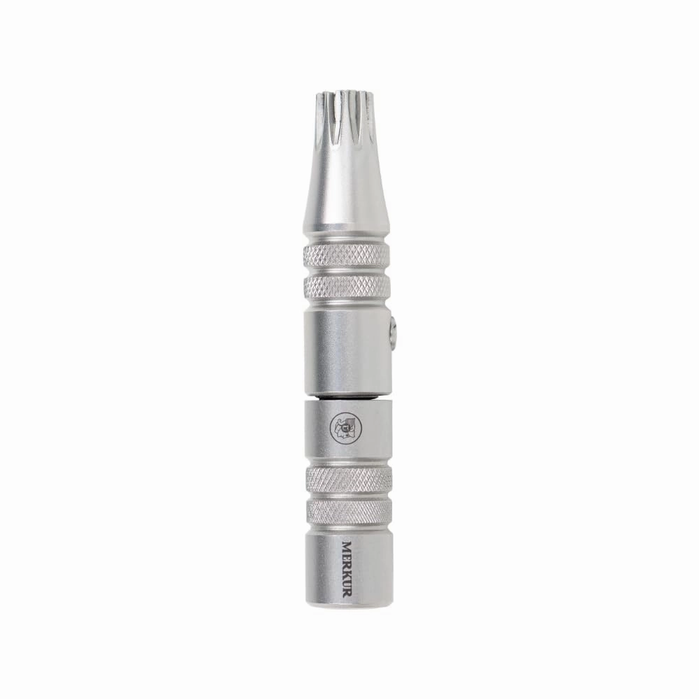 MERKUR Nose & Ears Hair Trimmer, Safe Hair Removal Tool for Men & Women, Twist and Cut Mechanism, Stainless Steel Clip, Easy to Clean, Battery-Free