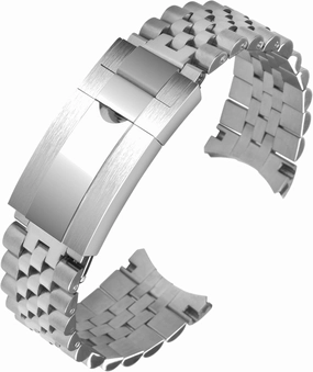 Metal Watch Band 36 40 41mm Dial For Rolex Submariner/GMT Master II/Daytona/Datejust/Day-Date Men,20mm/21mm Replacement Curved-End Strap Wrist Band,Quick-Release Bracelet Wristband Oyster Clasp