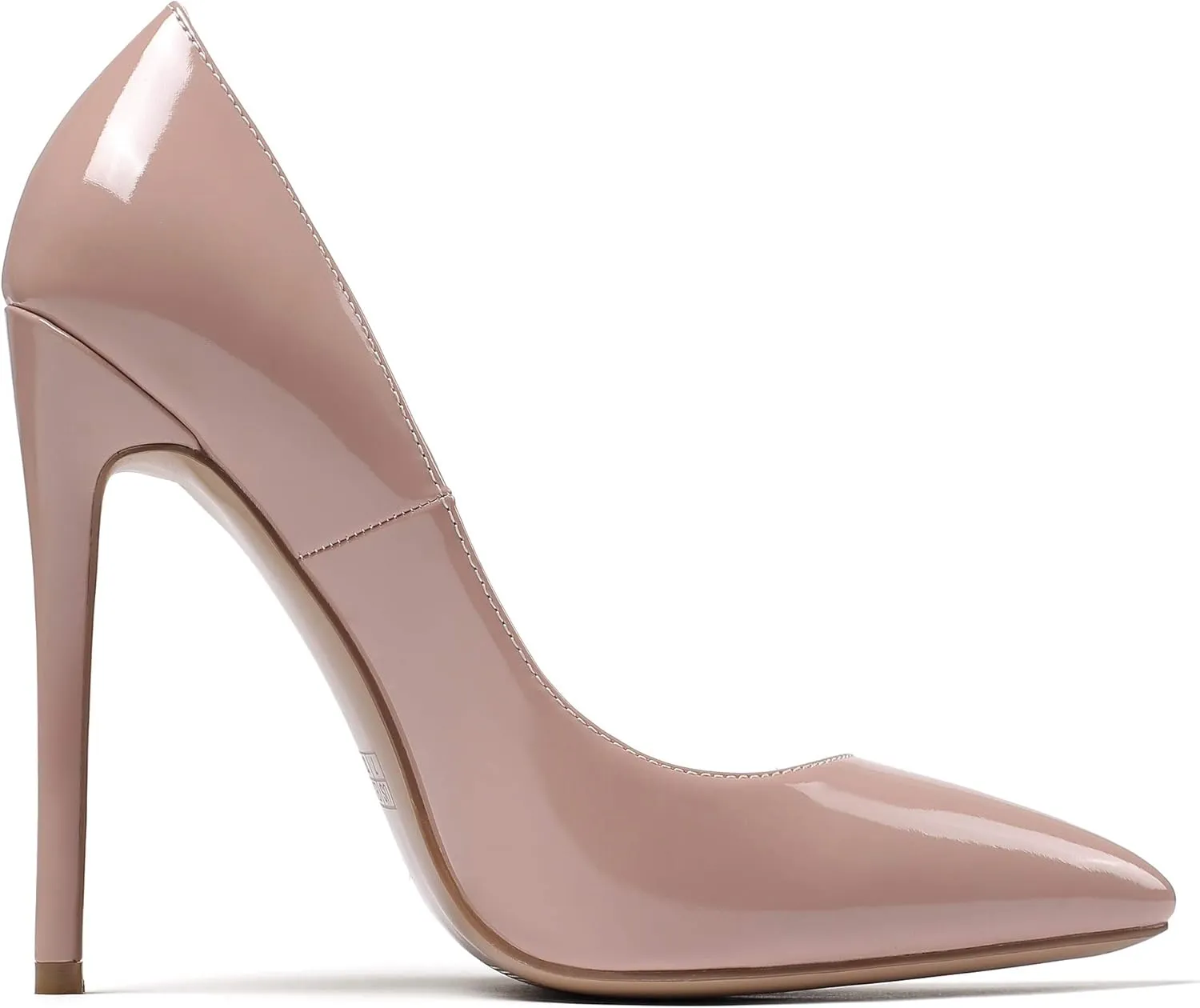 Mettesally Women's Stiletto High Heels Pointed Toe Heeled Pumps Slip On Wedding Office Dress Shoes