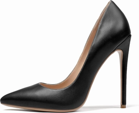 Mettesally Women's Stiletto High Heels Pointed Toe Heeled Pumps Slip On Wedding Office Dress Shoes
