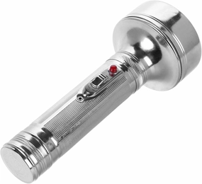 Mikikit Vintage Old-Fashioned Flashlight for Home Use Retro Iron Torch Portable Battery-Operated Decor Design Unique Vintage Aesthetic for Indoor and Outdoor Spaces