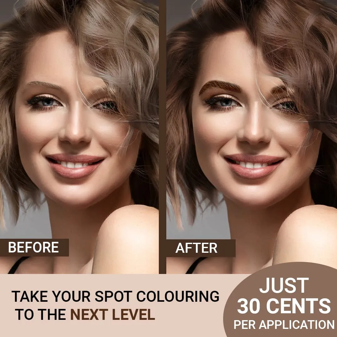 MINA ibrow Henna Medium Brown Tint Set with Nourishing Oil No Ammonia Vegan & Cruelty Free Up to 30 Applications Instant Eyebrow Tint Set with Tattoo Effect