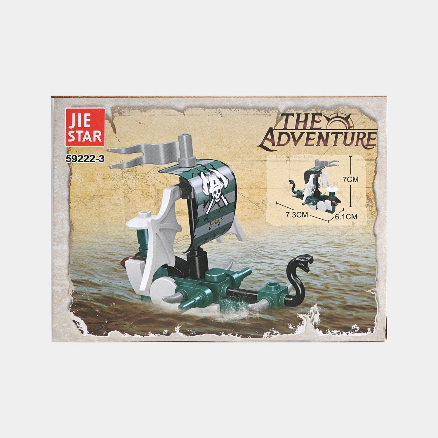 Mini Box Pirate Ship Assembly Blocks Set
