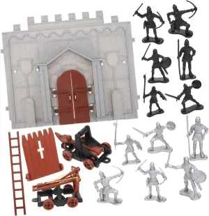 Miniature Army Men Toys Castle Playset Soldiers Model Kit Educational Toy for Boys Girls