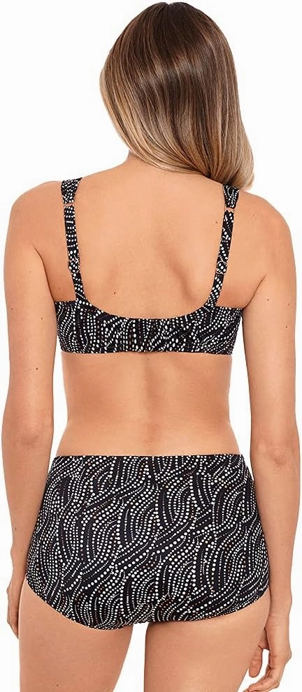 Miraclesuit Women's Bronze Age Norma Jean Retro High Waist Tummy Control Swim Bottom