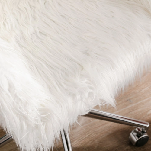 Modern Faux fur home office chair fluffy chair makeup vanity Chair