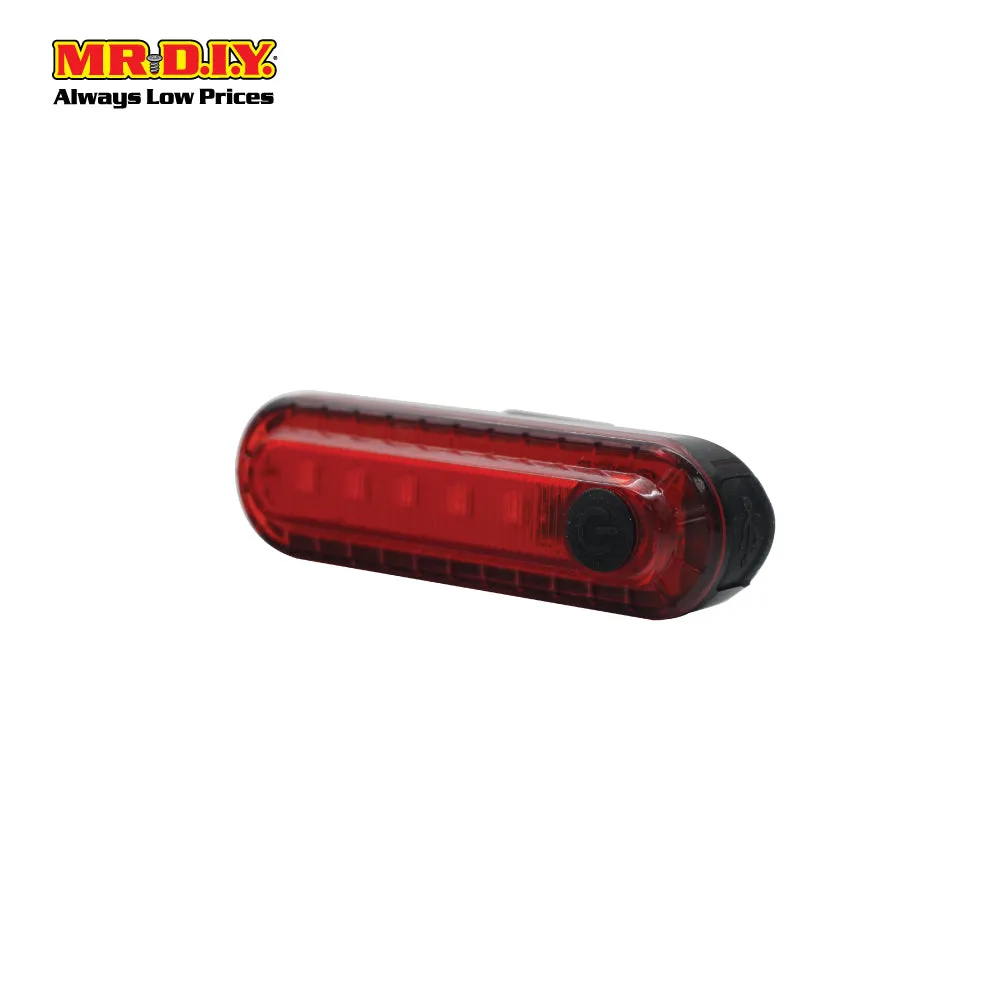 (MR.DIY) USB Rechargable Bicycle LED Front Light Equipment (11cm x 9cm x 4cm)