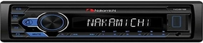 Nakamichi NQ511B Bluetooth Car Digital Single DIN In Dash Media MP3 Player Stereo Receiver with Built-in Bluetooth Hands-Free Calling Music Streaming USB AUX Inputs