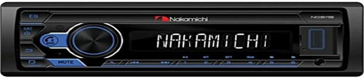 Nakamichi NQ511B Bluetooth Car Digital Single DIN In Dash Media MP3 Player Stereo Receiver with Built-in Bluetooth Hands-Free Calling Music Streaming USB AUX Inputs