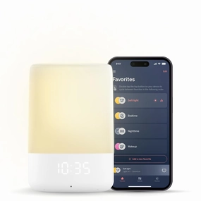Nanit Sound and Light Smart Baby Night Light and Sound Machine | Audio Monitor | Cry Detection Alert Feature | OK to Wake Alarm Clock for Kids | Temp & Humidity Tracking | Rechargeable Battery | WiFi