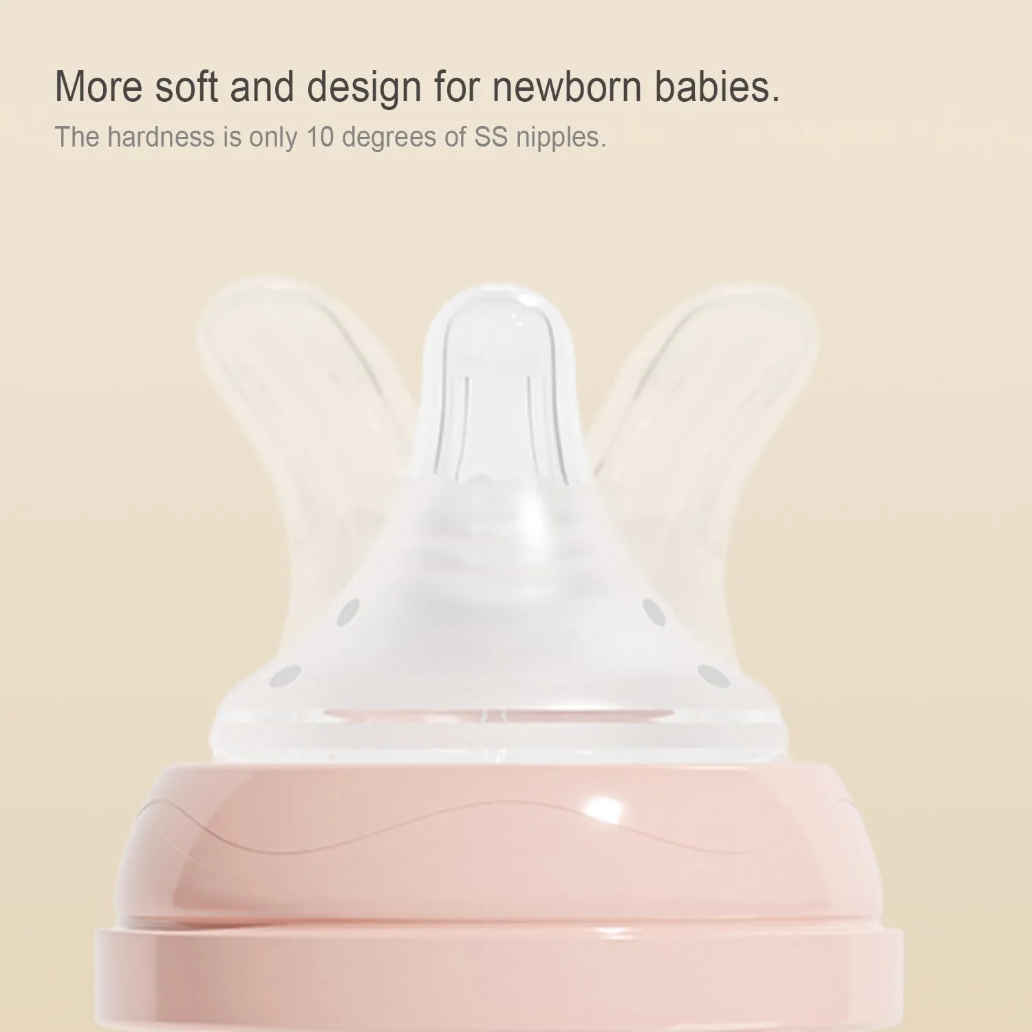 Natural Glass Baby Bottles Set 4 Pack, Newborn Boy Breastfeeding Bottles with Slow Flow Nipples, 0 Months , 3 oz & 5 oz - Black/White