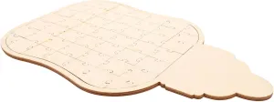 Natural Wooden Bottle Puzzle Boys and Girls Wooden Toys Blank Pieces DIY Designs Preschool Puzzle Set