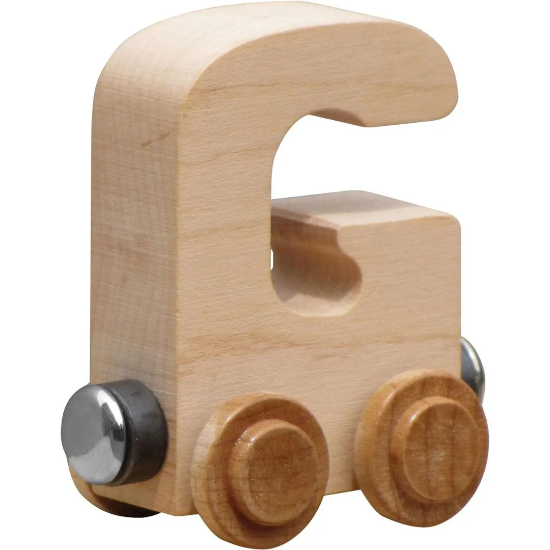 Natural Wooden Name Train Letters