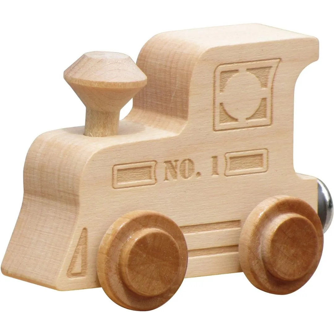 Natural Wooden Name Train Letters