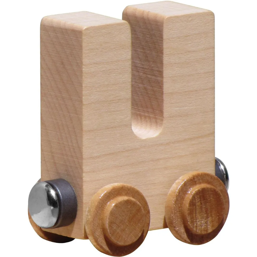 Natural Wooden Name Train Letters