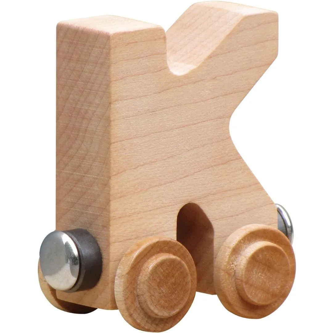 Natural Wooden Name Train Letters