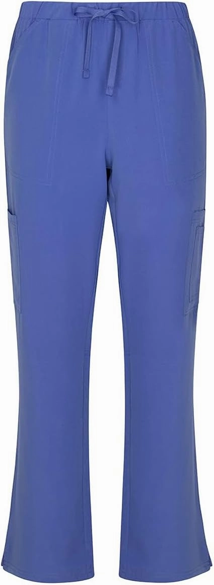 Natural Uniforms Women's Cool Stretch V-Neck Top and Cargo Pant Scrub Set with Regular and Petite Sizes
