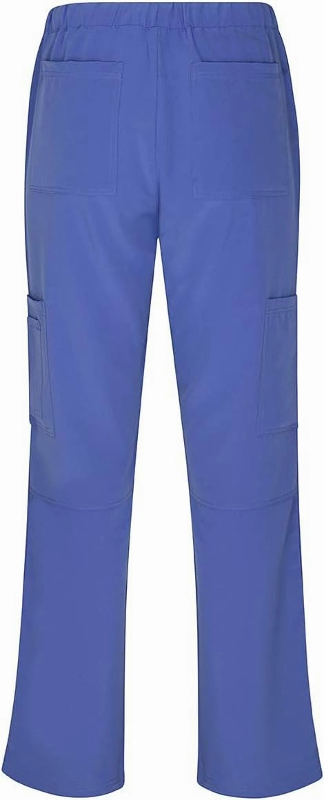 Natural Uniforms Women's Cool Stretch V-Neck Top and Cargo Pant Scrub Set with Regular and Petite Sizes