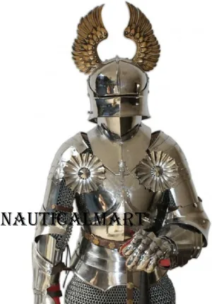 Nauticalmart Medieval Knight Wearable Full Suit of Armor with Chainmail