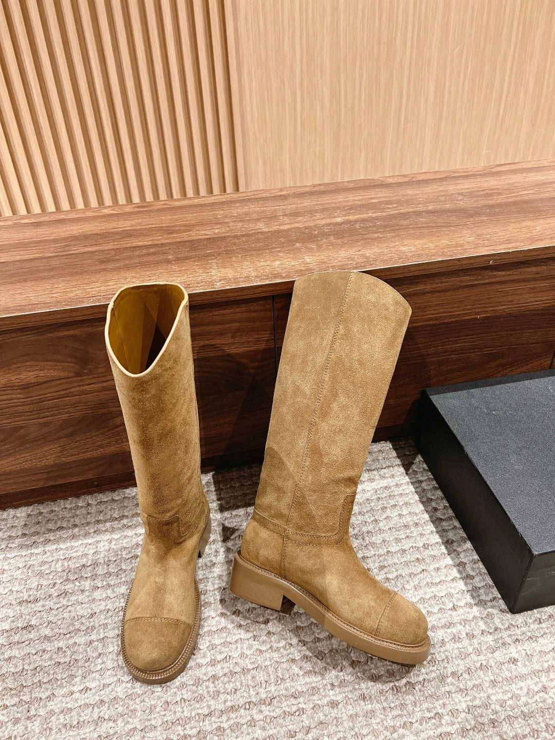 New autumn and winter knight barrel boots