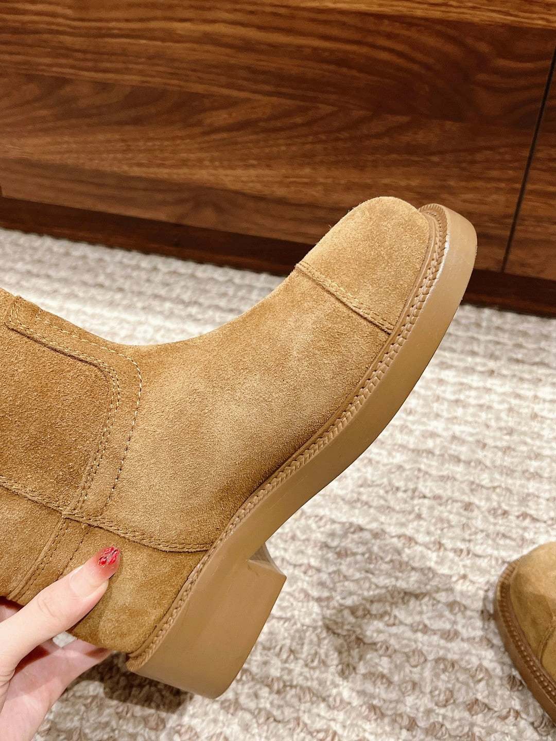 New autumn and winter knight barrel boots