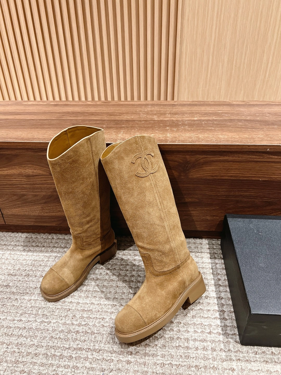 New autumn and winter knight barrel boots