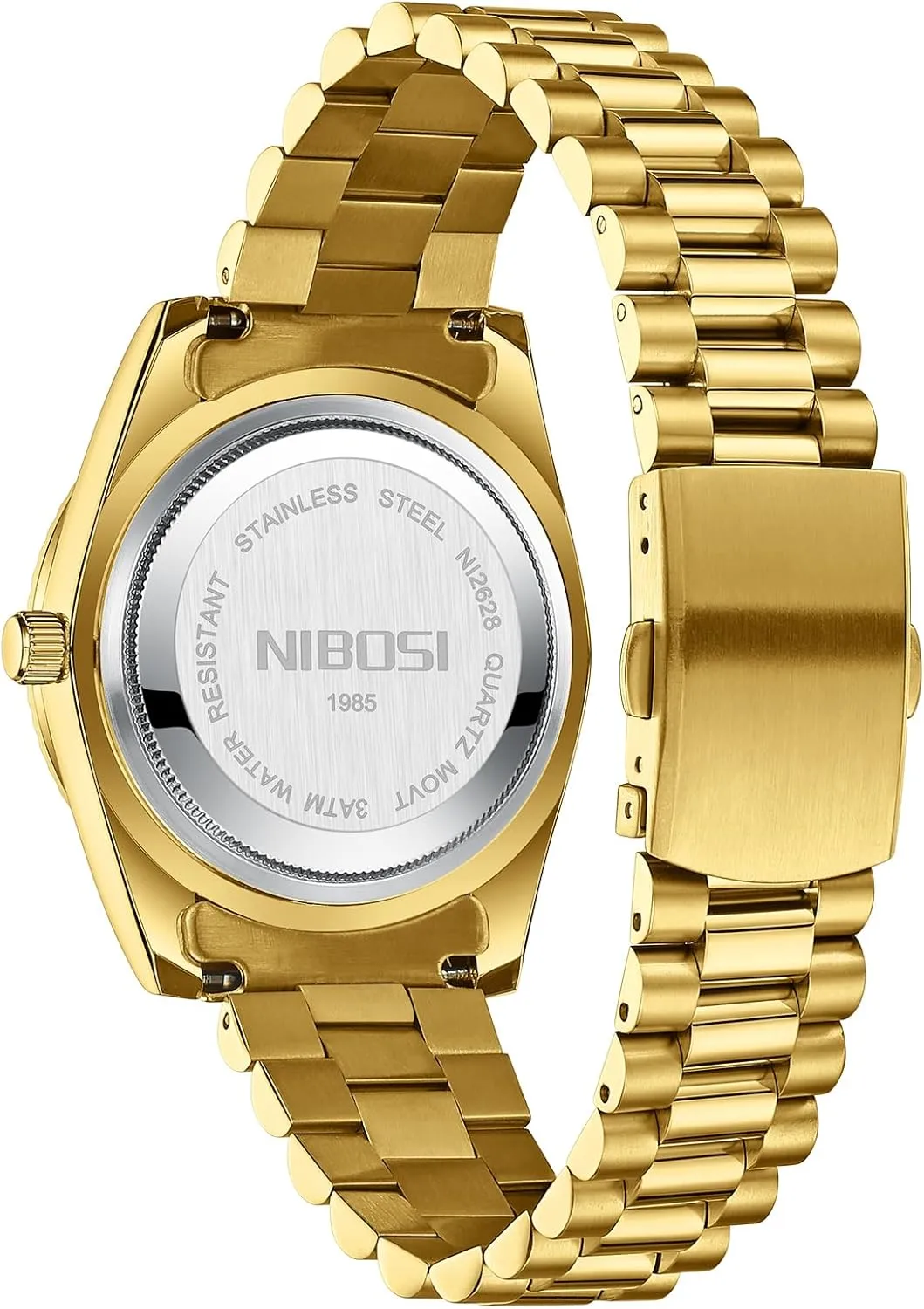 NIBOSI Men Watches Analog Quartz Stainless Steel Watches for Men Waterproof Business Classic Desiger Wrist Watch Day & Date