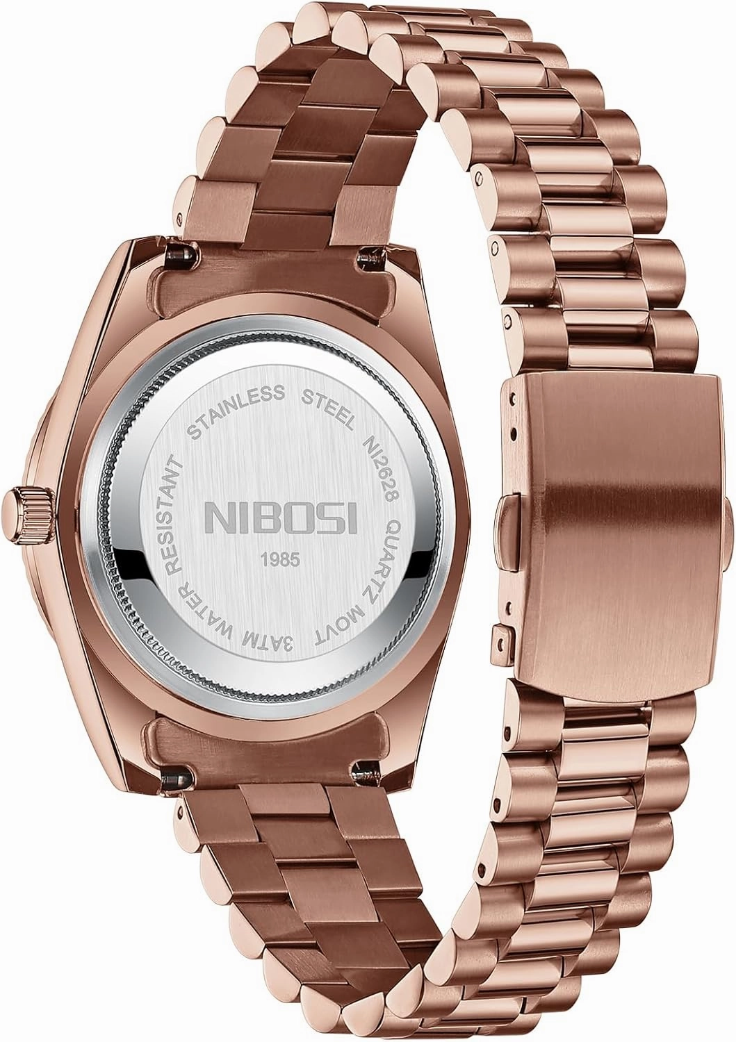 NIBOSI Men Watches Analog Quartz Stainless Steel Watches for Men Waterproof Business Classic Desiger Wrist Watch Day & Date