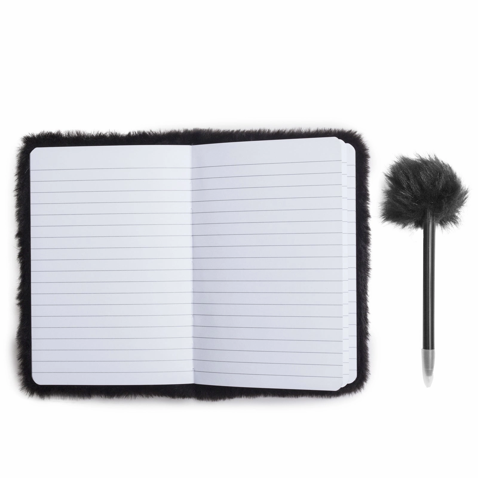 Note Pad And Fluffy Pen Set - Rocket Ship