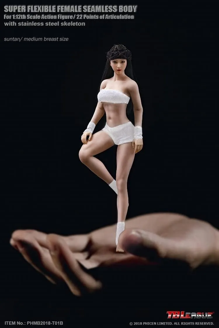 OBEST 1/12 Scale Action Figure,22 Movable Joints,6 inches Realistic Full Silicone with Stainless Steel Skeleton Collectable Doll (PHMB2018-T01A)