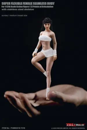 OBEST 1/12 Scale Action Figure,22 Movable Joints,6 inches Realistic Full Silicone with Stainless Steel Skeleton Collectable Doll (PHMB2018-T01A)