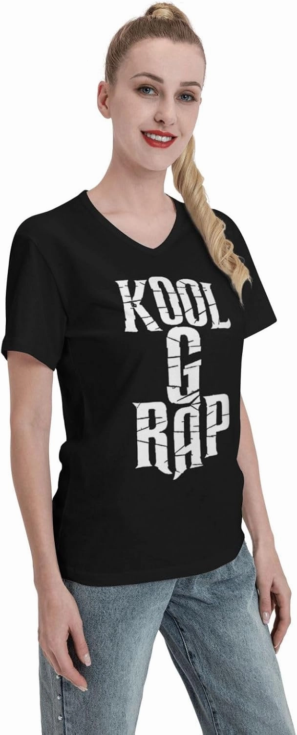 OBLUE Women's T-Shirt Cotton V Neck Short Sleeve Tee Summer Tops Workout Shirts Black