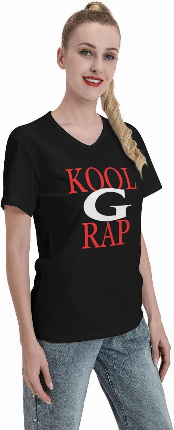 OBLUE Women's T-Shirt Cotton V Neck Short Sleeve Tee Summer Tops Workout Shirts Black