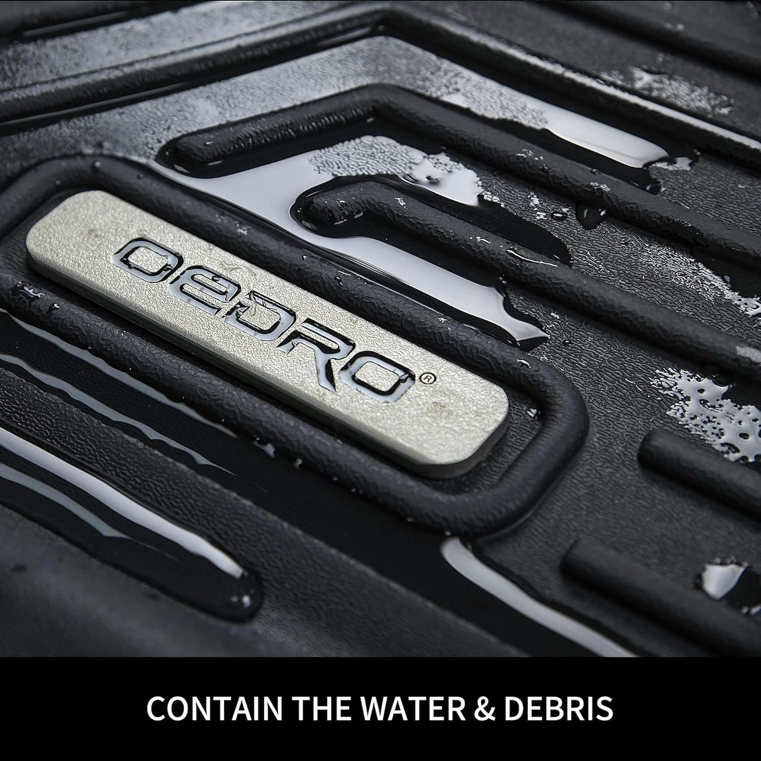 OEDRO Floor Mats Fit for 2013-2018 Dodge Ram 1500/2500/3500 & 2019-2024 Ram 1500 Classic (NOT for New Body) with 1st Bench Seats, 2 Row Liner Set (Over-Hump Front & 2nd Seat), Crew Cab ONLY