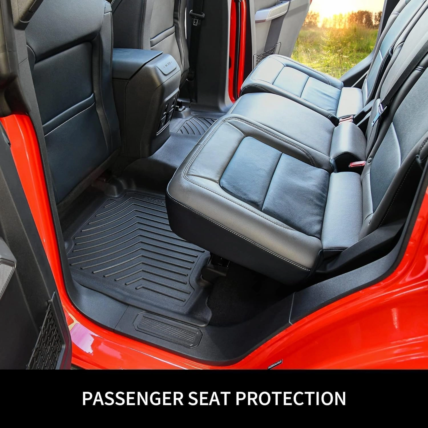 OEDRO Floor Mats Fit for 2013-2018 Dodge Ram 1500/2500/3500 & 2019-2024 Ram 1500 Classic (NOT for New Body) with 1st Bench Seats, 2 Row Liner Set (Over-Hump Front & 2nd Seat), Crew Cab ONLY