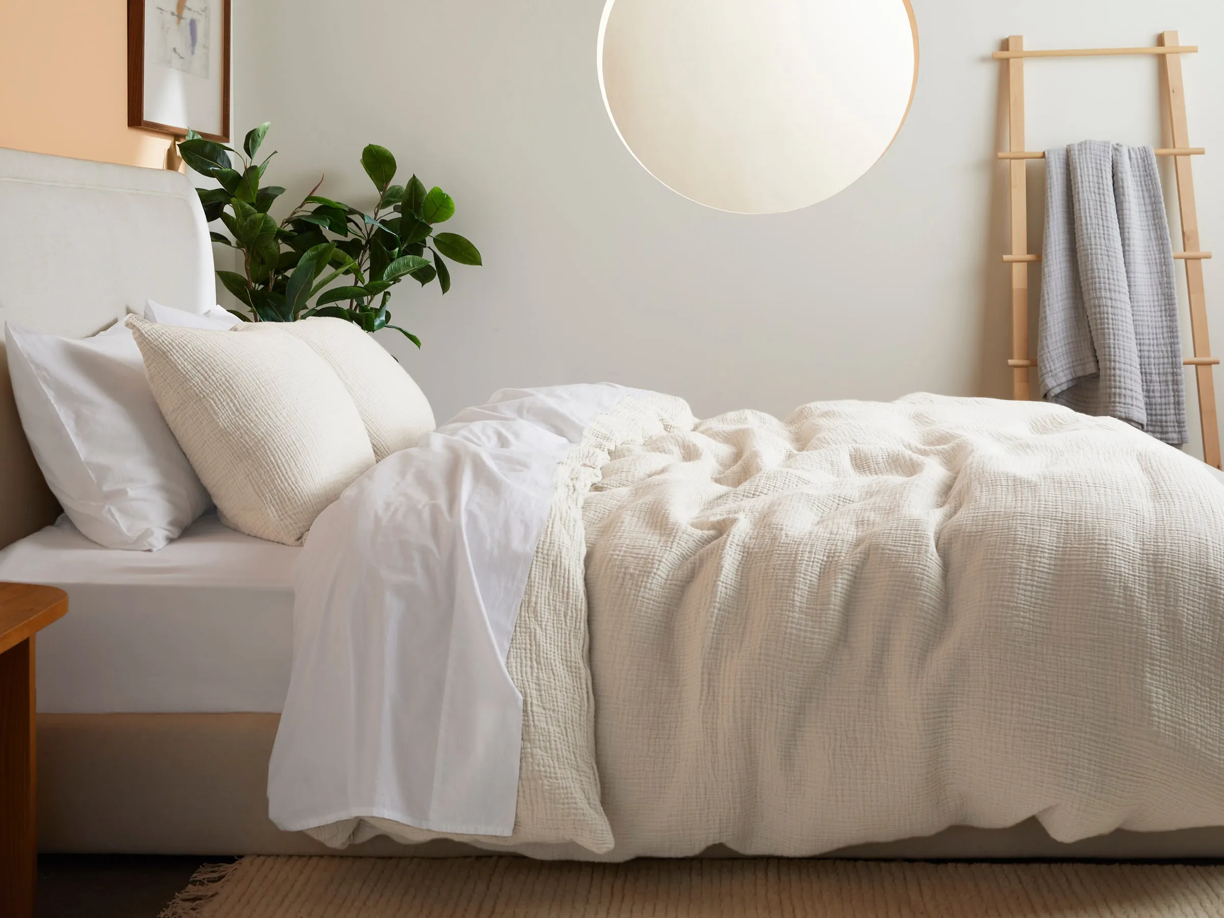 Organic Cloud Cotton Duvet Cover Set (Ivory)
