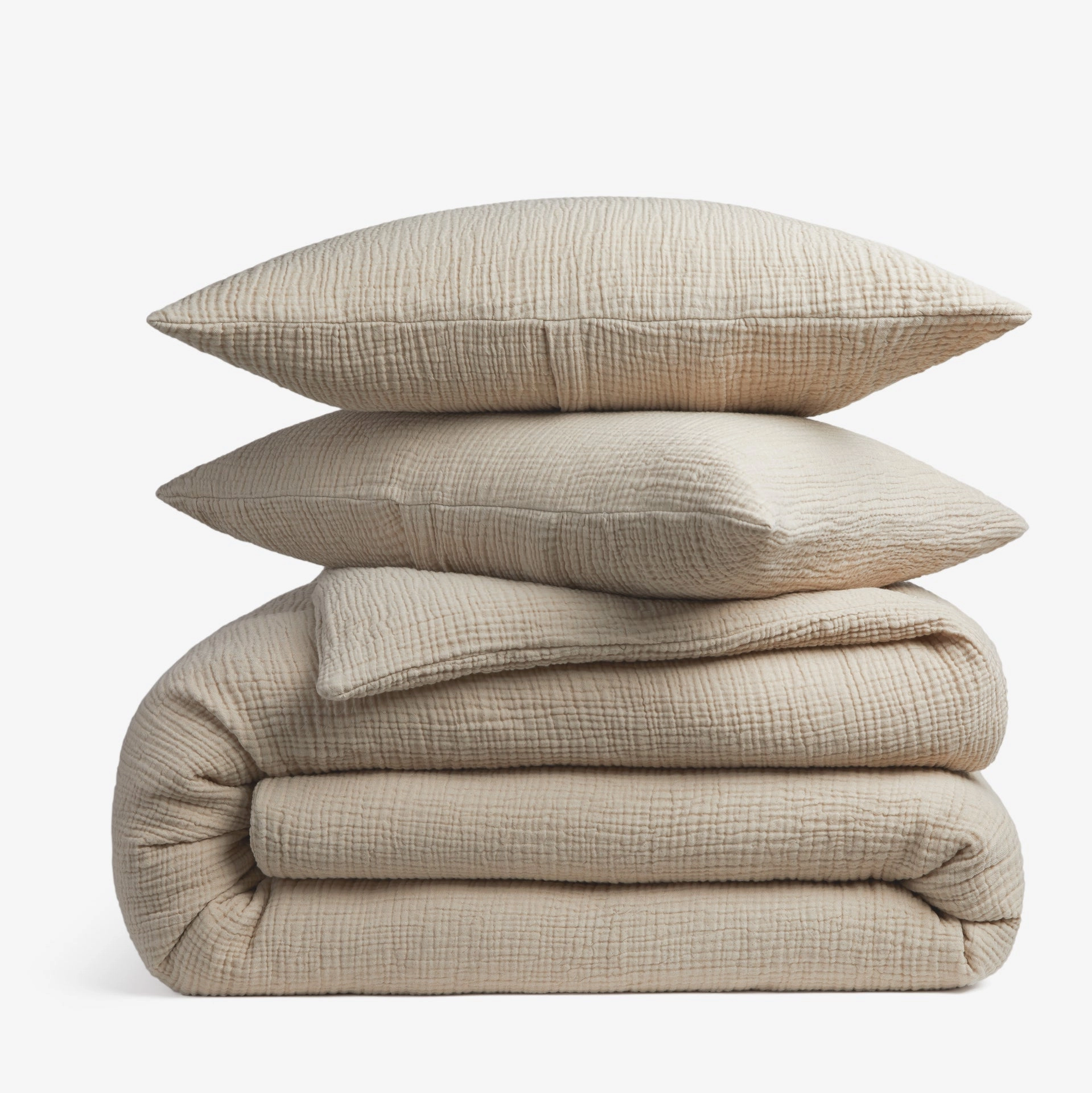 Organic Cloud Cotton Duvet Cover Set (Natural)
