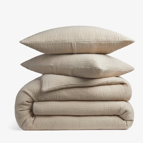 Organic Cloud Cotton Duvet Cover Set (Natural)