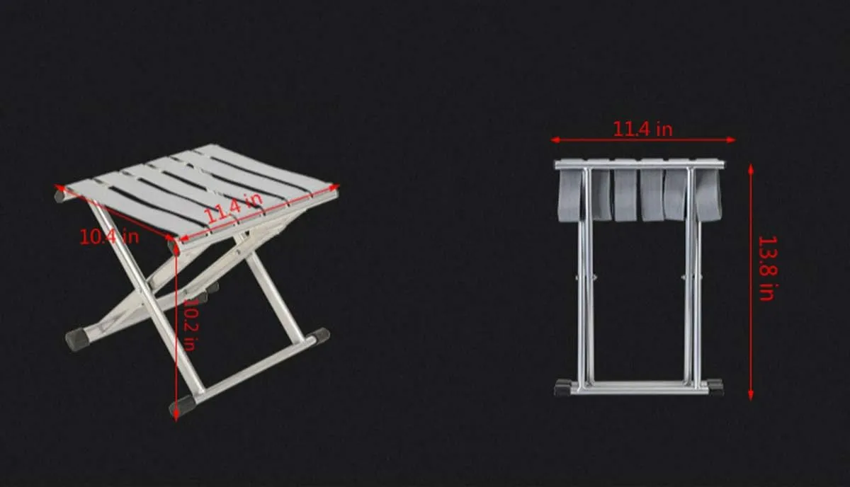 Outdoor Fishing Chairs, Easy to Carry Folding Bench, Carbon Steel Pipe, Mazza