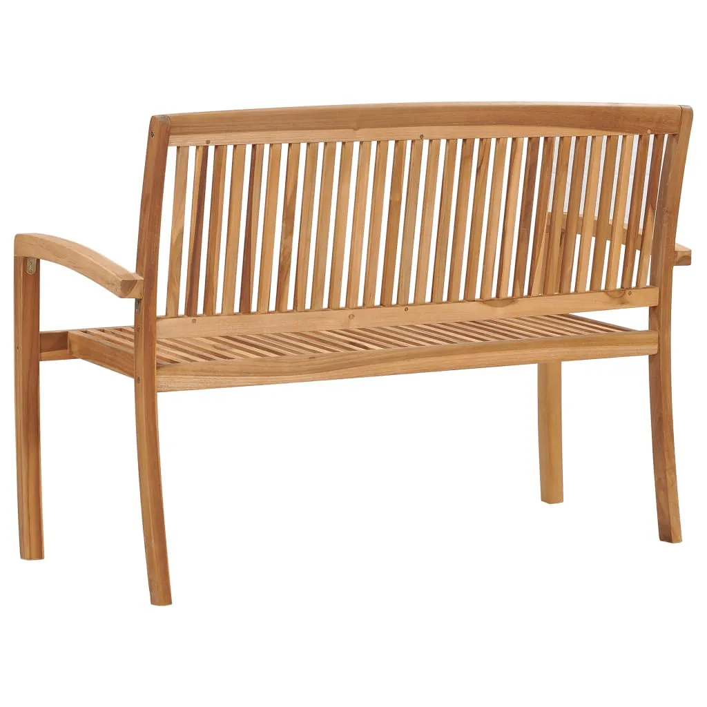 Outdoor Patio Bench Garden Bench for Porch Balcony Solid Wood Teak