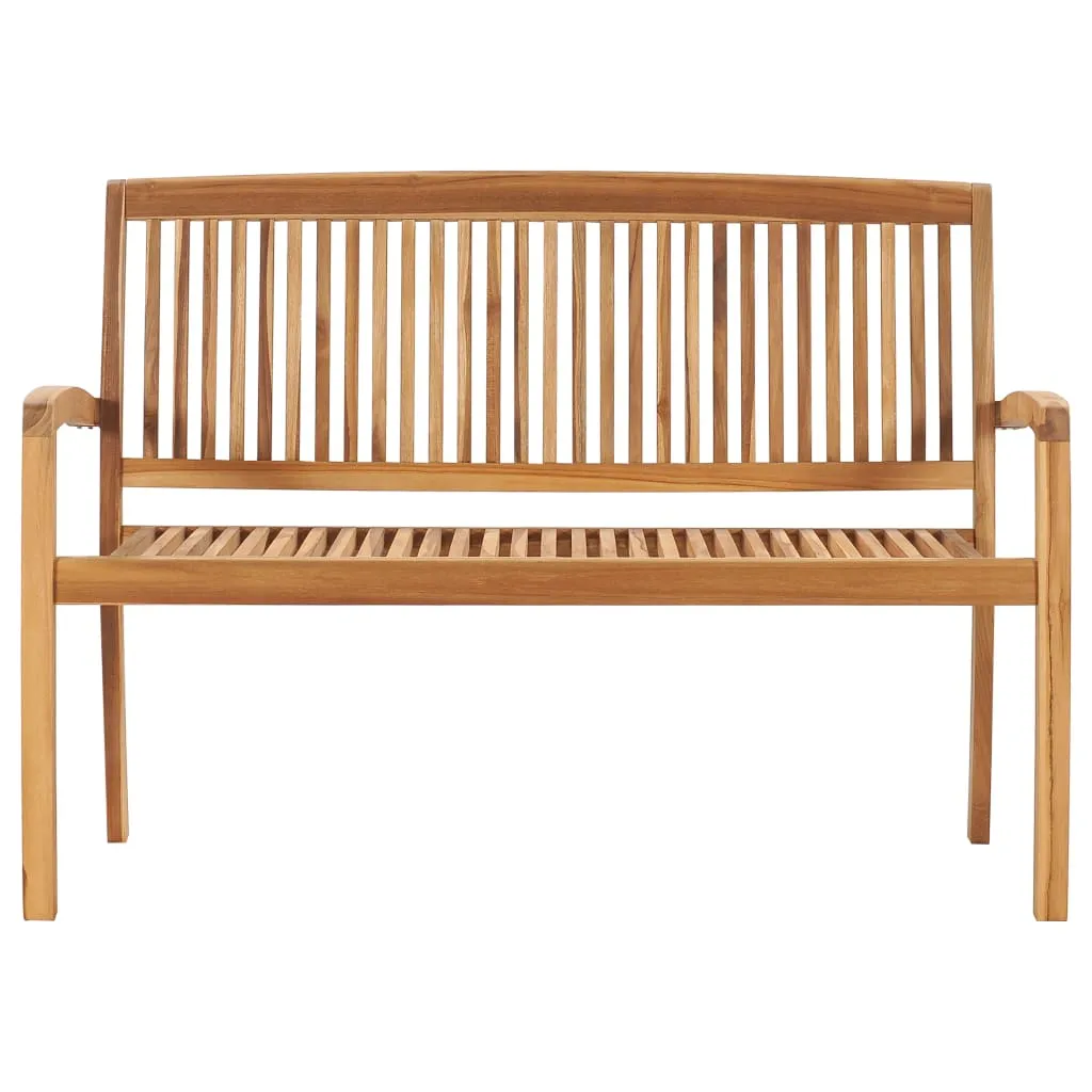 Outdoor Patio Bench Garden Bench for Porch Balcony Solid Wood Teak