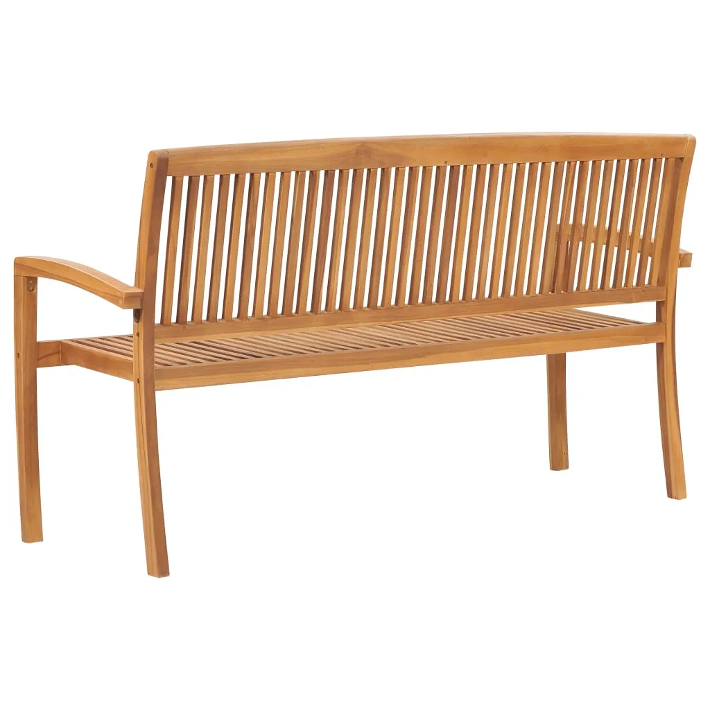 Outdoor Patio Bench Garden Bench for Porch Balcony Solid Wood Teak