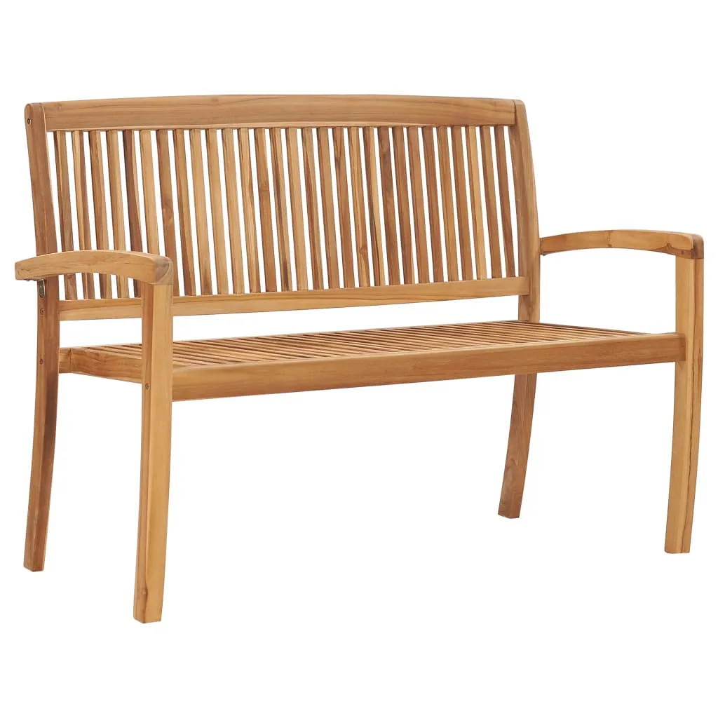 Outdoor Patio Bench Garden Bench for Porch Balcony Solid Wood Teak