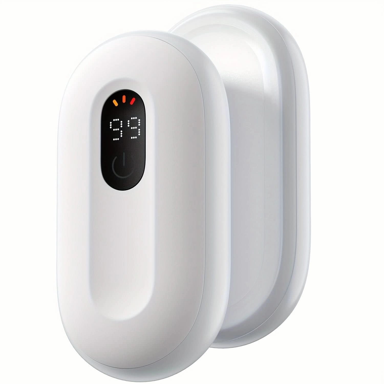 Pack of 2 USB Rechargeable Hand Warmer Set with Digital Display