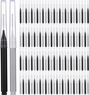 Patelai 100 Pieces Braces Brush for Cleaner Interdental Brush Toothpick Dental Tooth Flossing Head Oral Dental Hygiene Flosser Toothpick Cleaners Tooth Cleaning Tool (Black, Grey,Suitable Size)