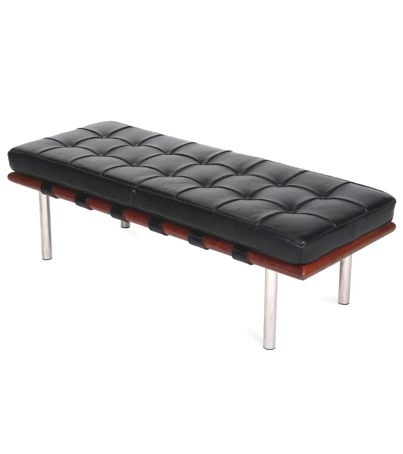 Pavilion Barcelona Style Bench Premium Leather