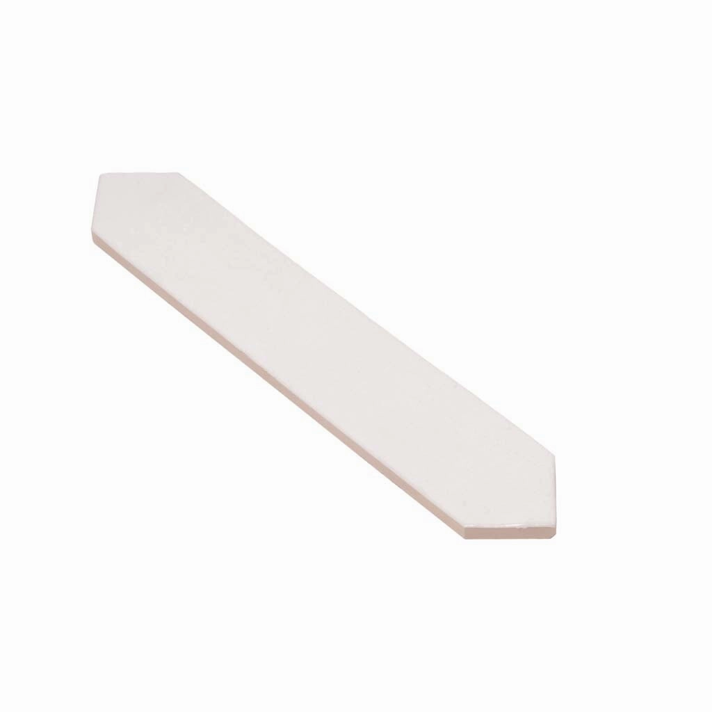 Pearl White 2x10 Glossy Picket Ceramic Tile (23 pack, 2.37 sq ft/case)