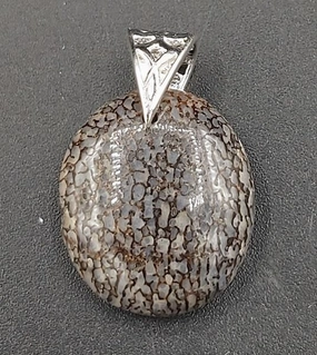 Pendant Dinosaur Bone Sterling Silver