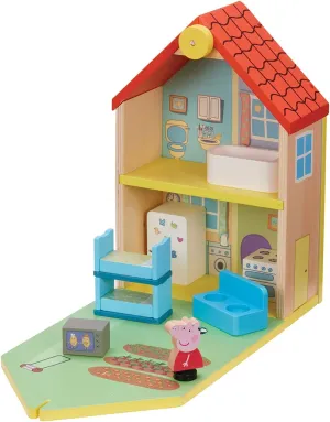 Peppa Pig Wooden Family Home, Sustainable FSC Certified Wooden Toy, Preschool Toy, Imaginative Play, Gift for 2-5 Year Old
